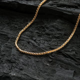 Tachibana.co Gold Box Chain Necklace