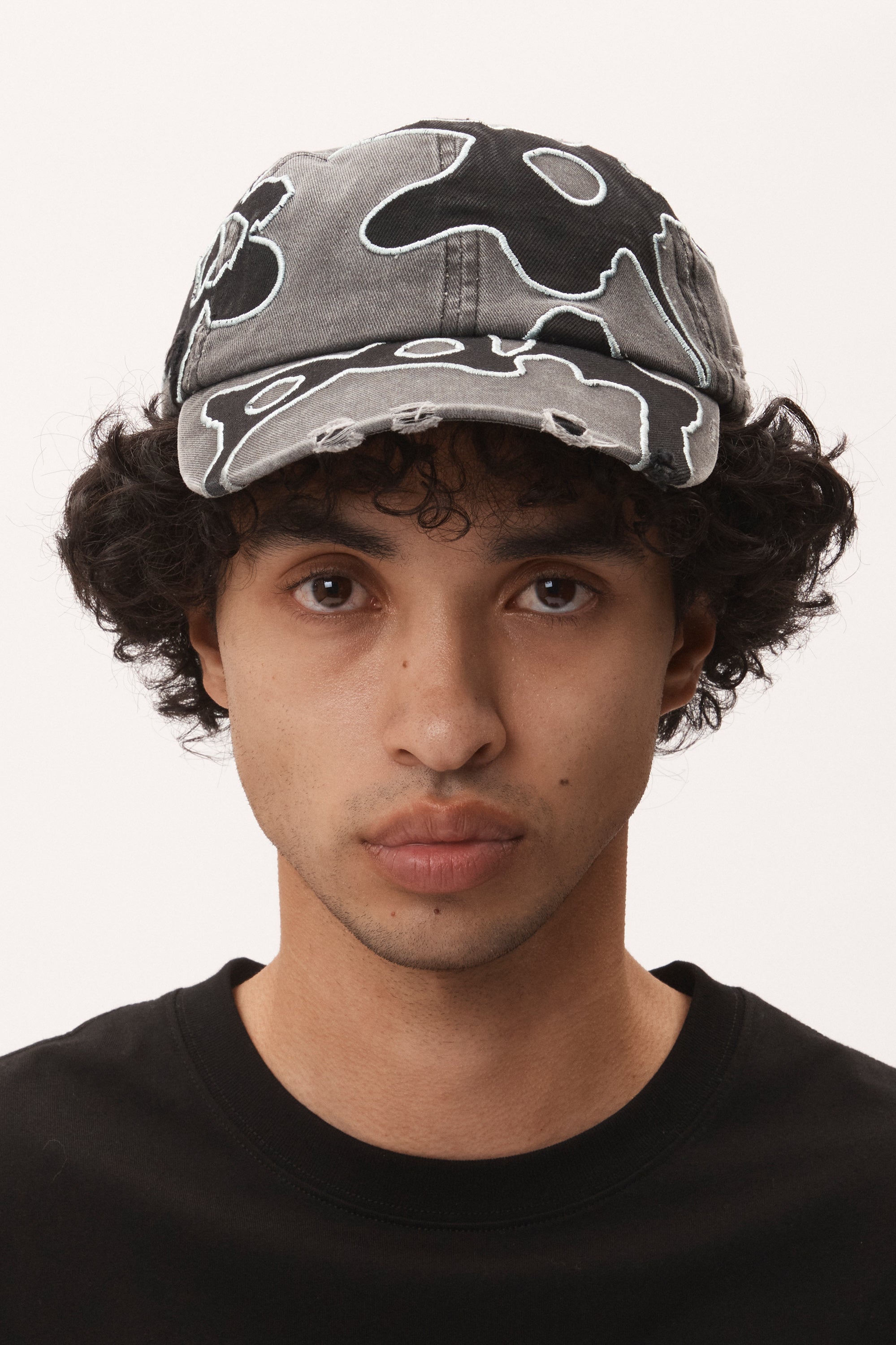 PAM Locke Denim Applique Baseball Cap