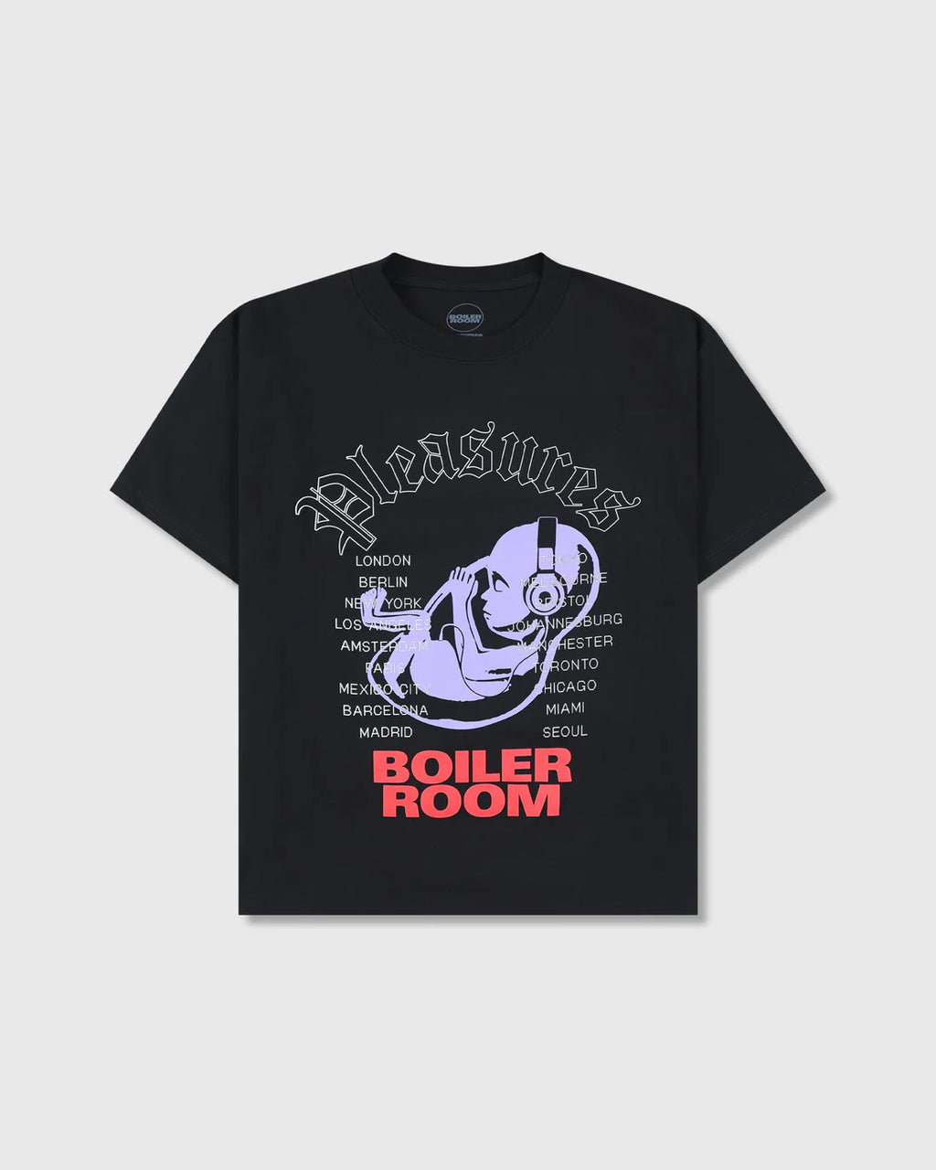 PLEASURES x Boiler Room Headphone T-Shirt