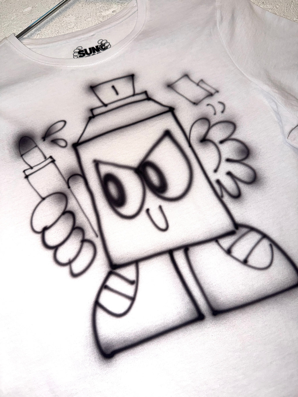 Sun (c) Airbrushed T-Shirt #2 - Size Small