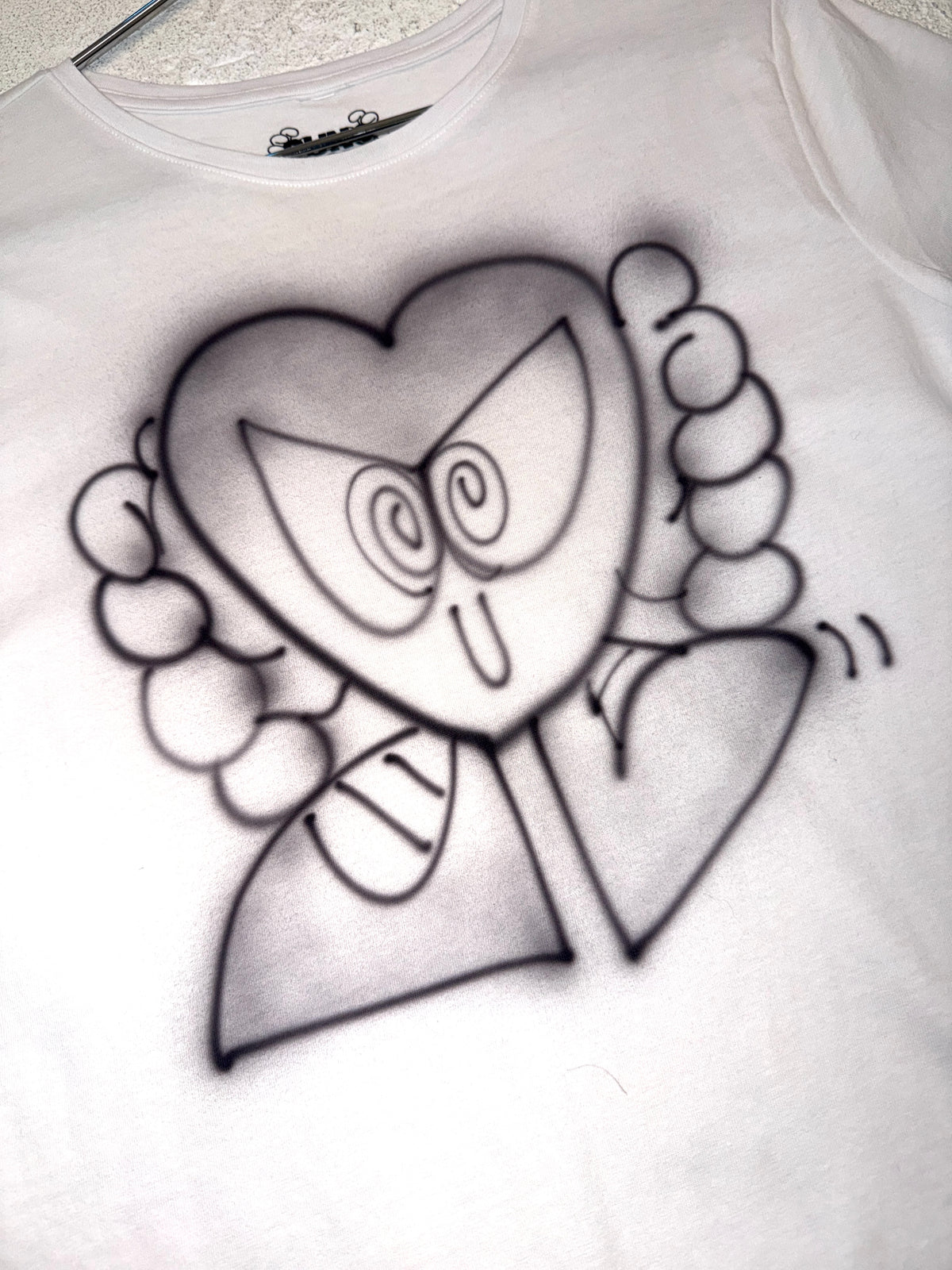 Sun (c) Airbrushed T-Shirt #1 - Size Small