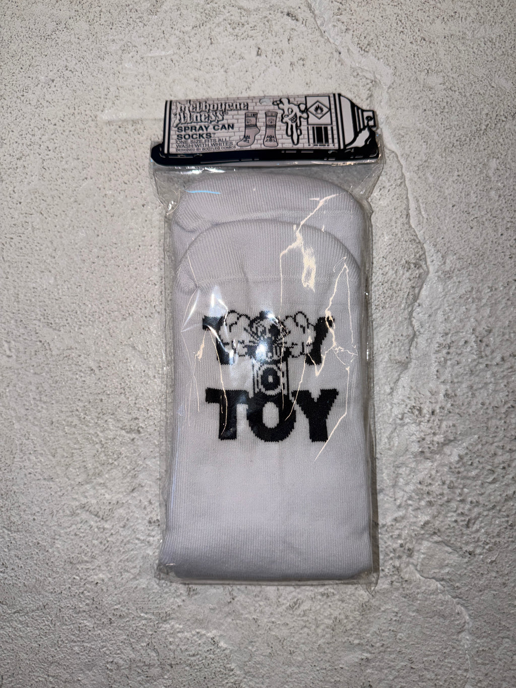 Bootleg Comics Spray Can Socks