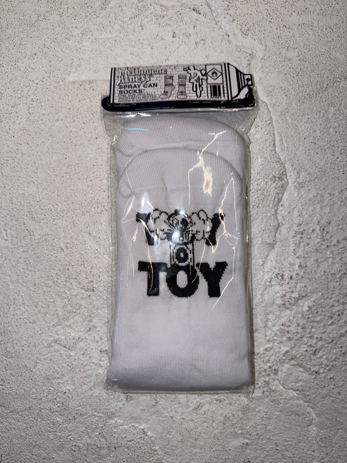Bootleg Comics Spray Can Socks