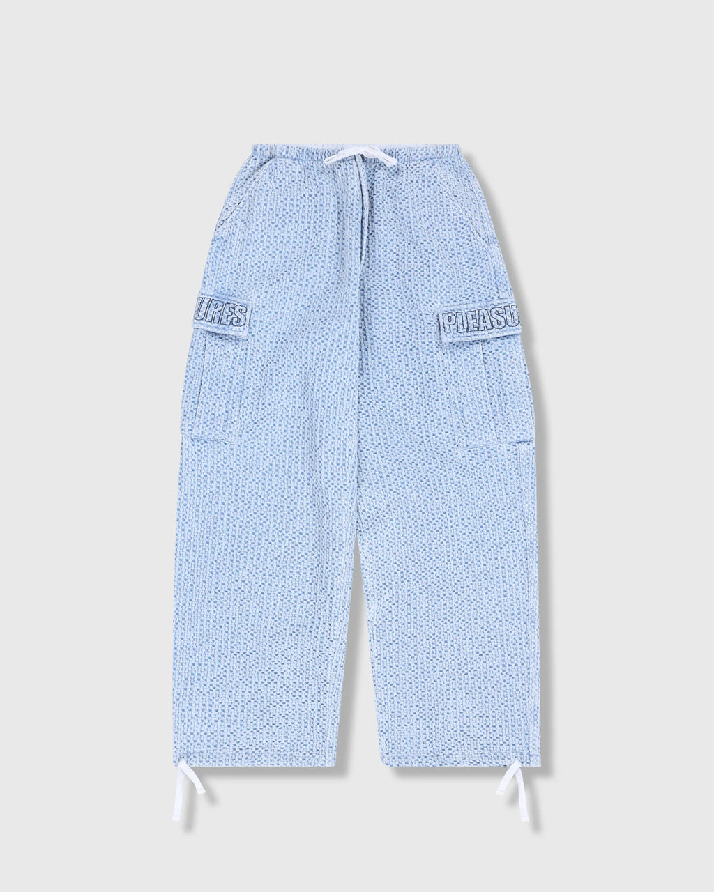 PLEASURES Knitted Indigo Cargo Pants