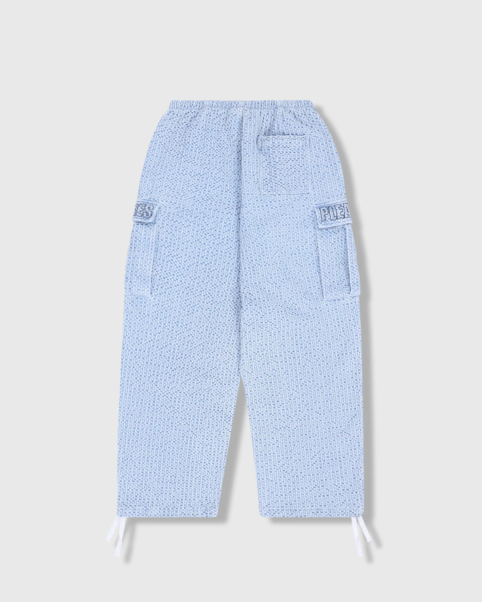 PLEASURES Knitted Indigo Cargo Pants