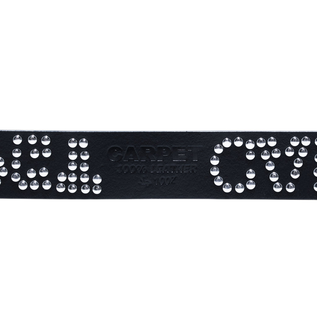 CARPET Riveted Leather Belt [Black]