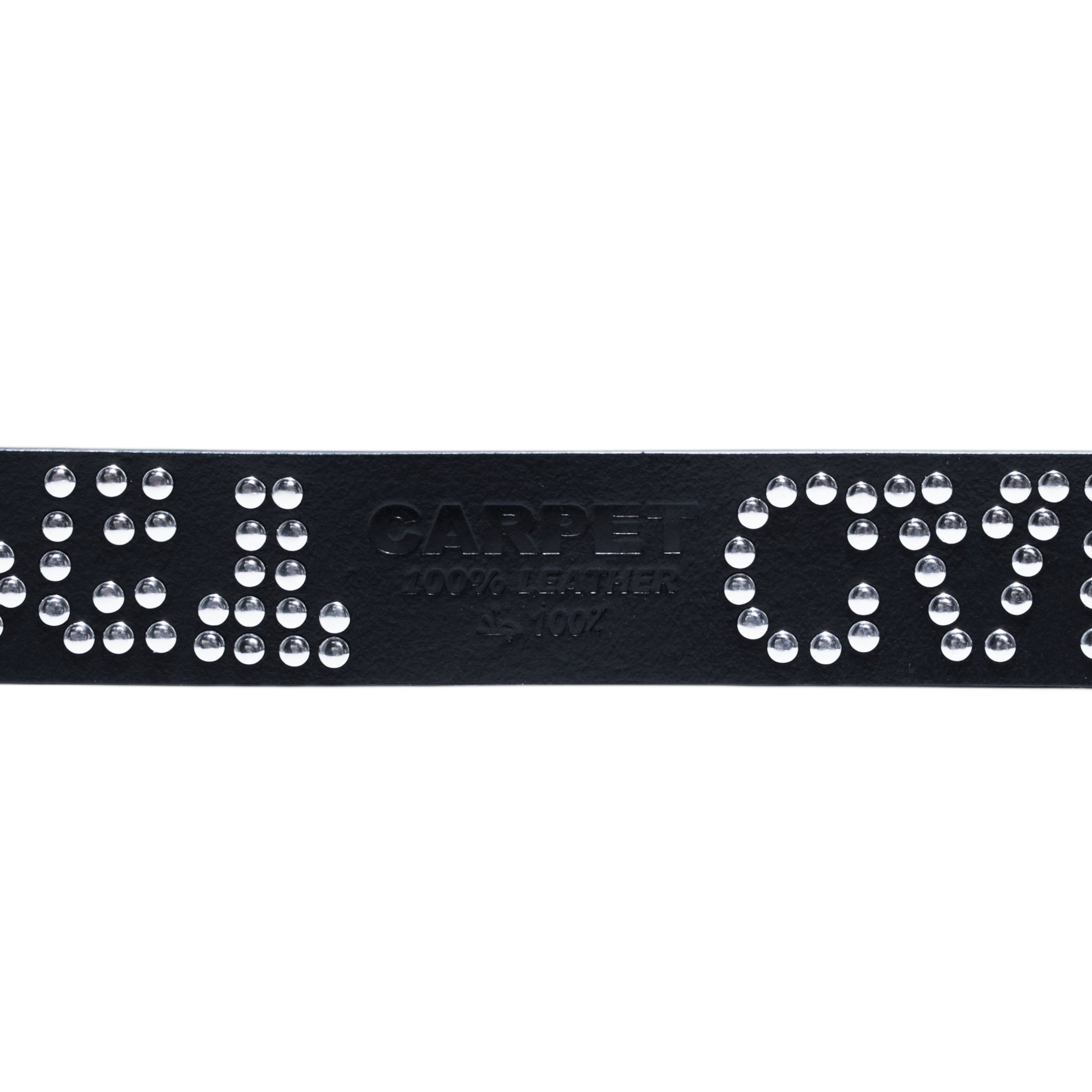CARPET Riveted Leather Belt [Black]