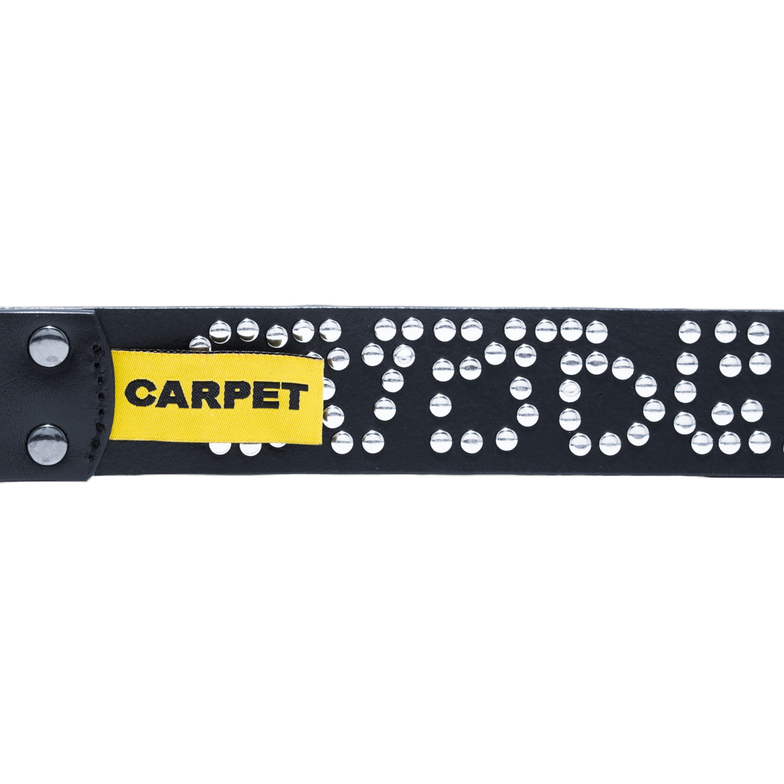 CARPET Riveted Leather Belt [Black]