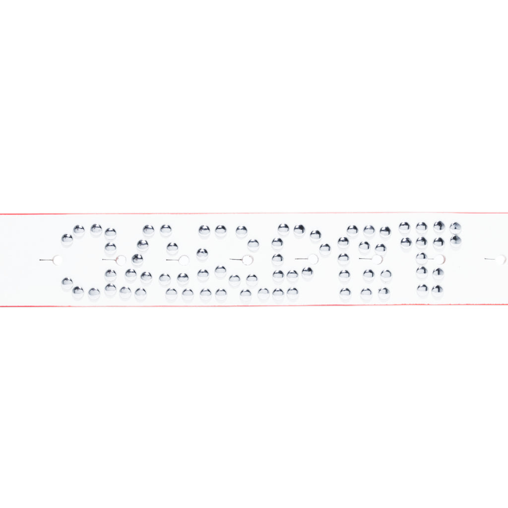 CARPET Riveted Leather Belt [White]