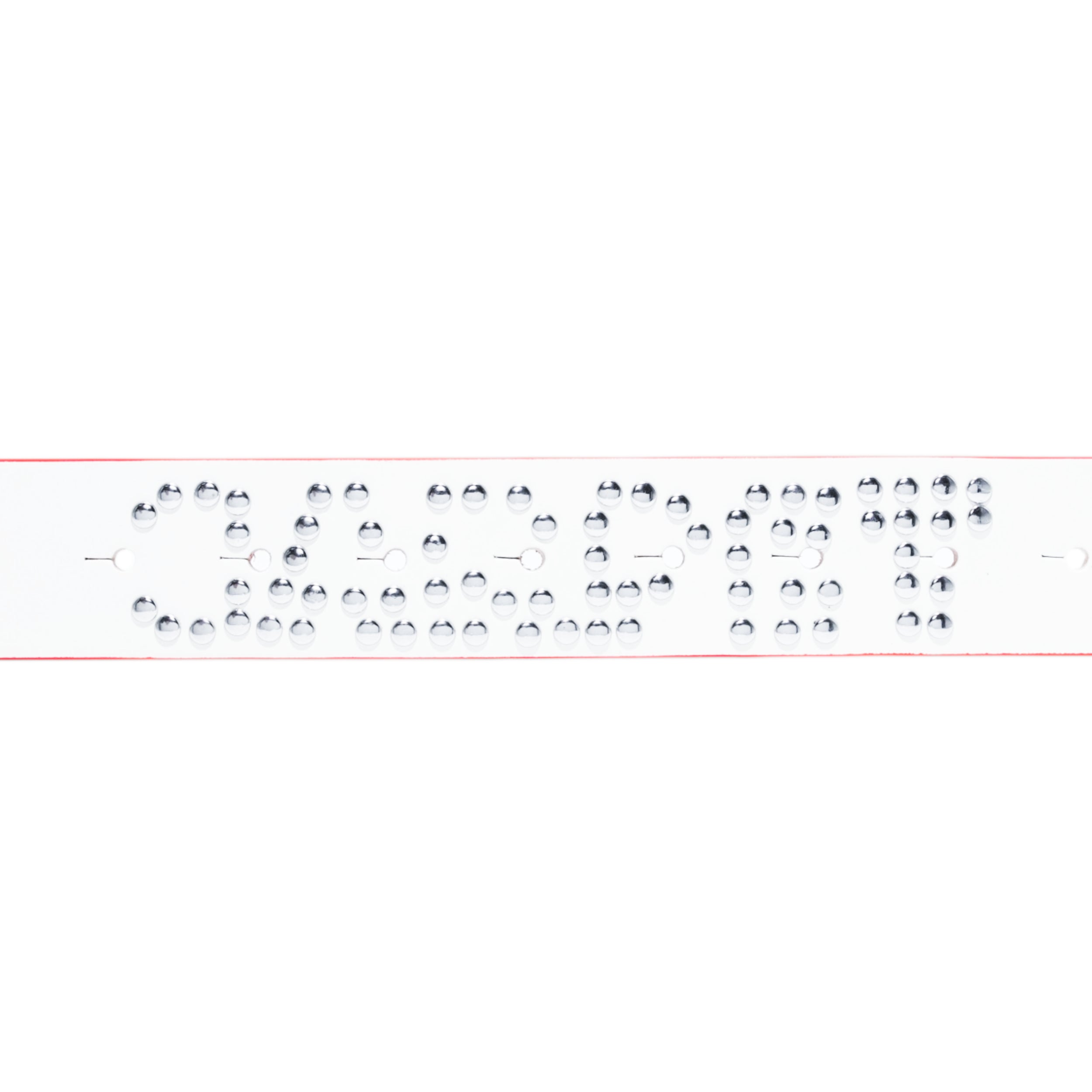 CARPET Riveted Leather Belt [White]