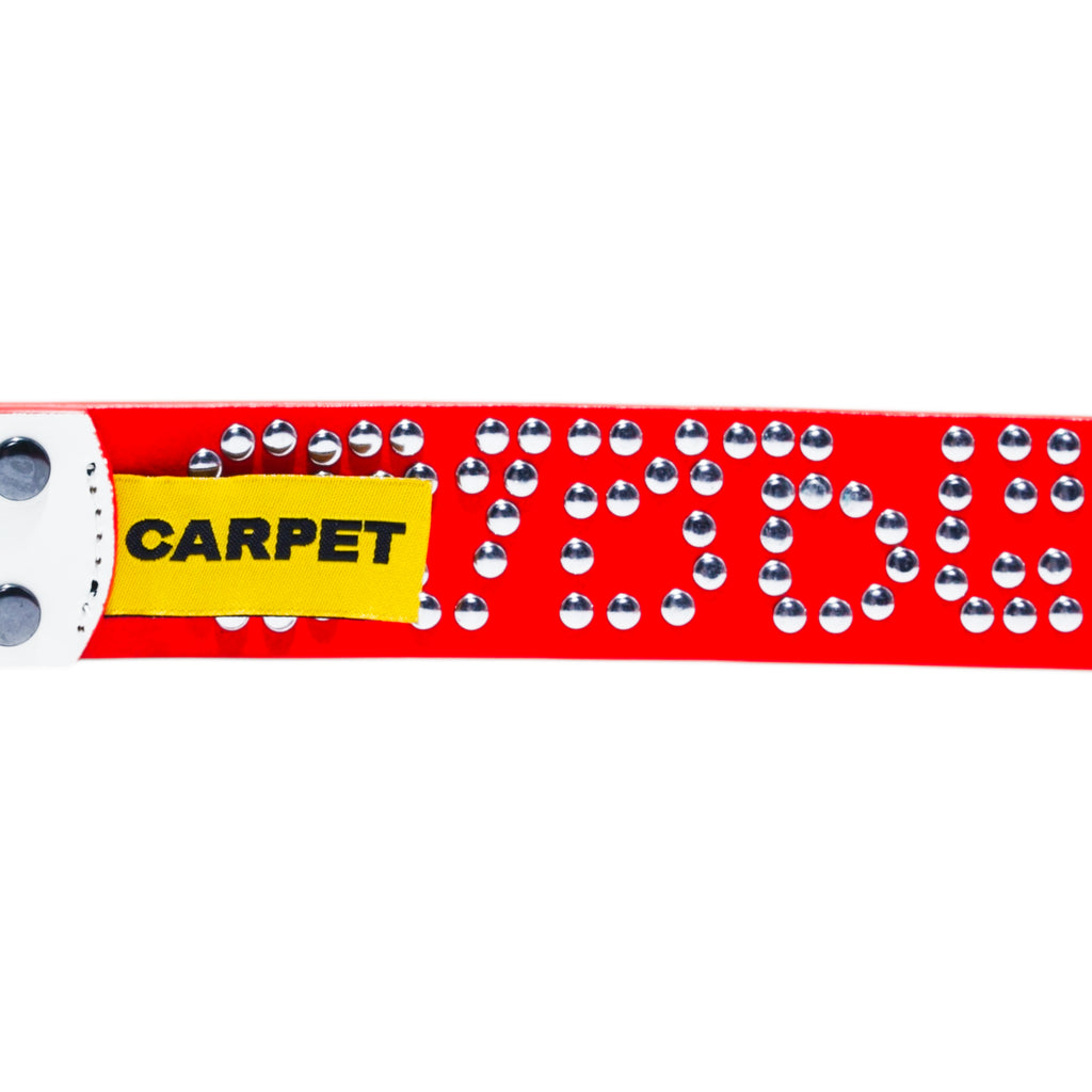 CARPET Riveted Leather Belt [White]