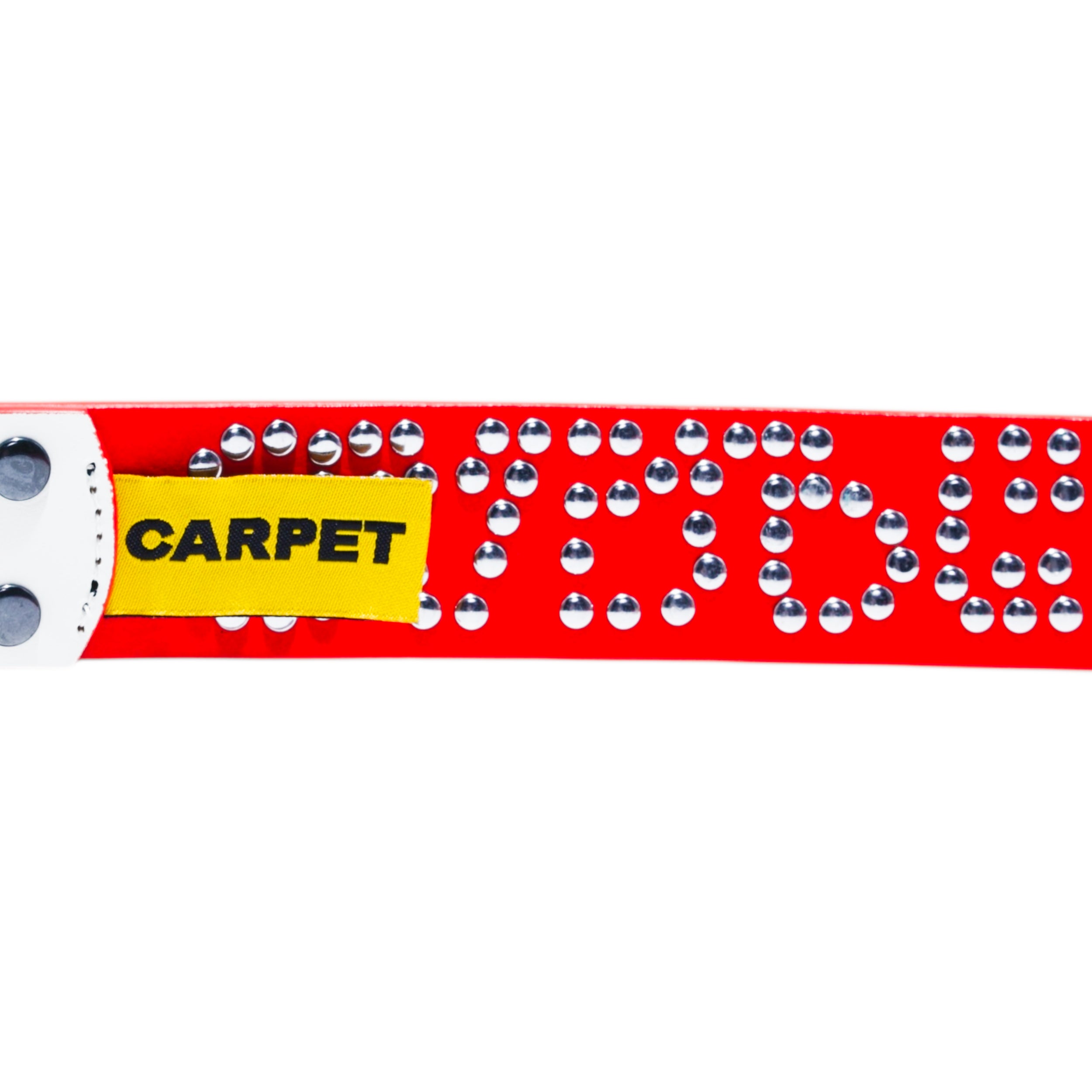 CARPET Riveted Leather Belt [White]