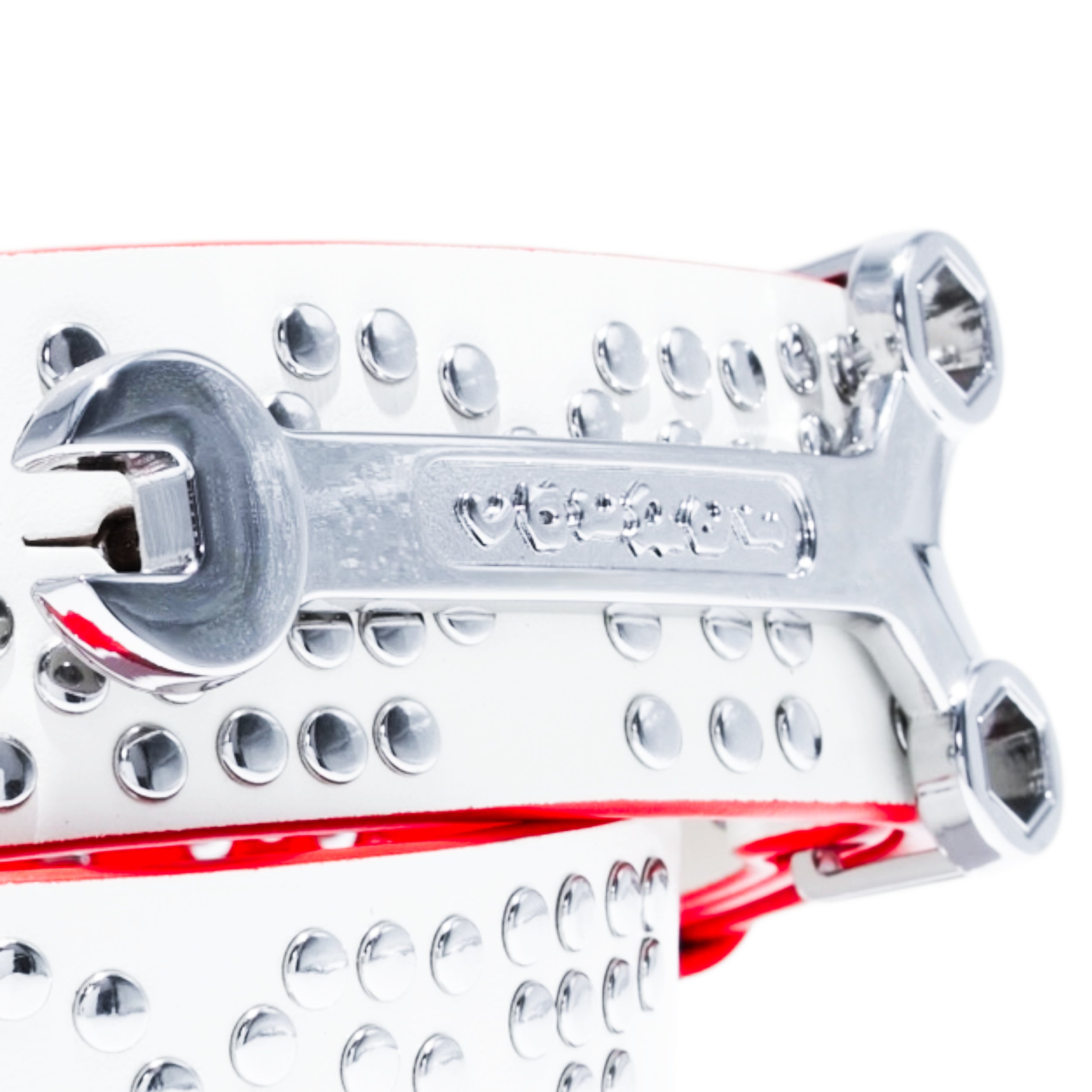 CARPET Riveted Leather Belt [White]