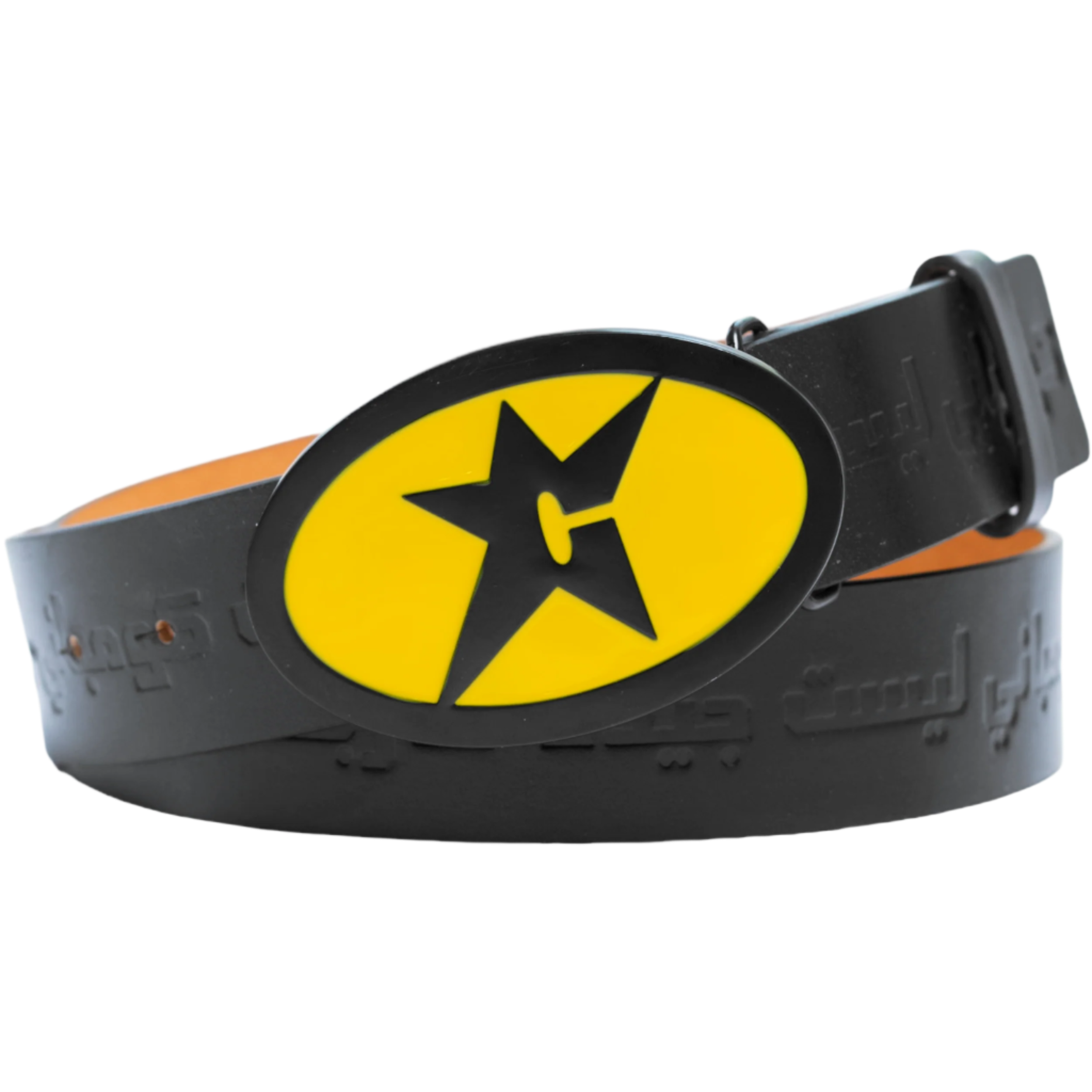 Carpet Leather Belt | Black