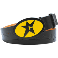 Carpet Leather Belt | Black