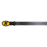 Carpet Leather Belt | Black