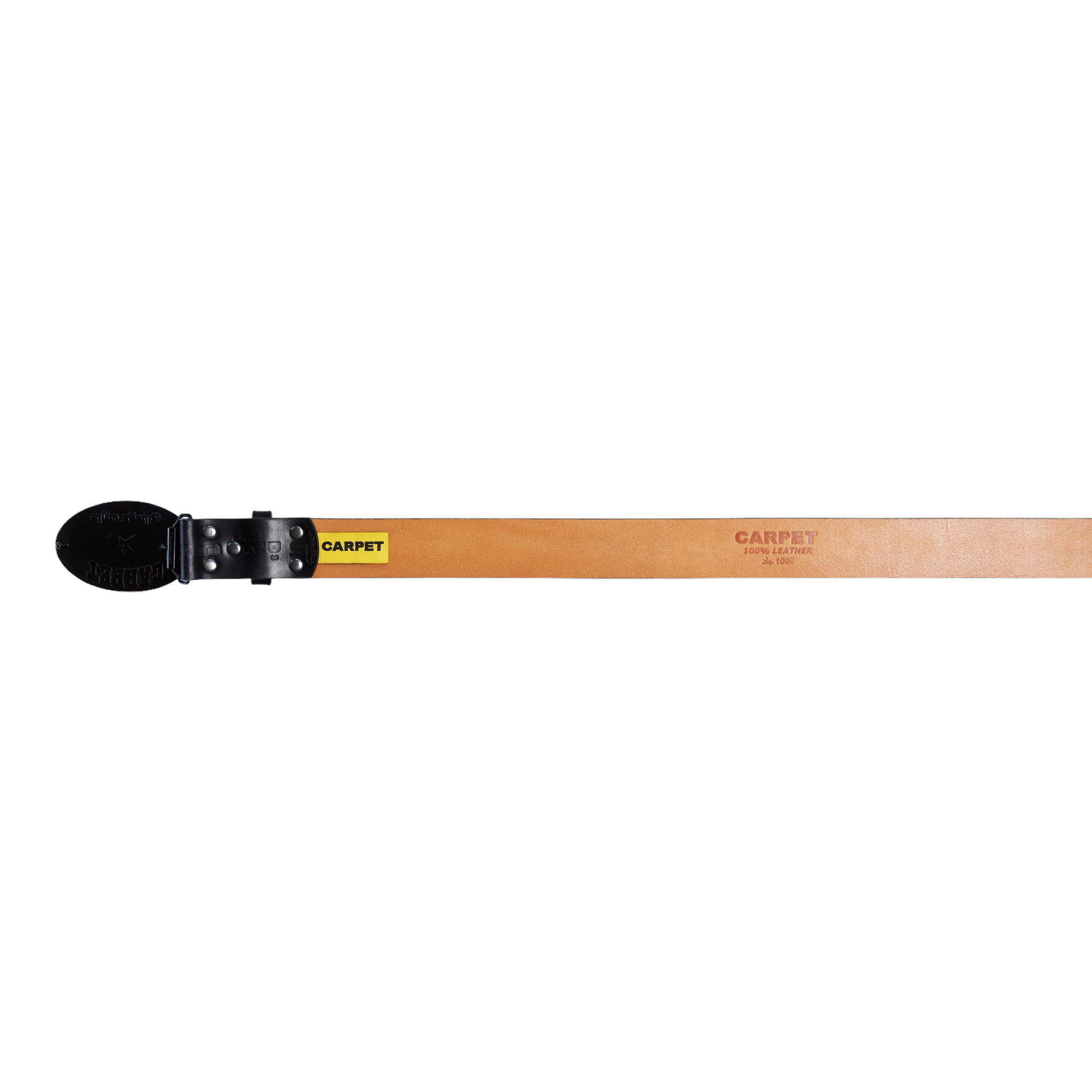 Carpet Leather Belt | Black
