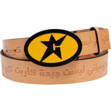 Carpet Leather Belt | Tan