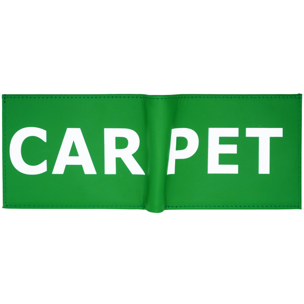 Carpet Leather Wallet [Green]
