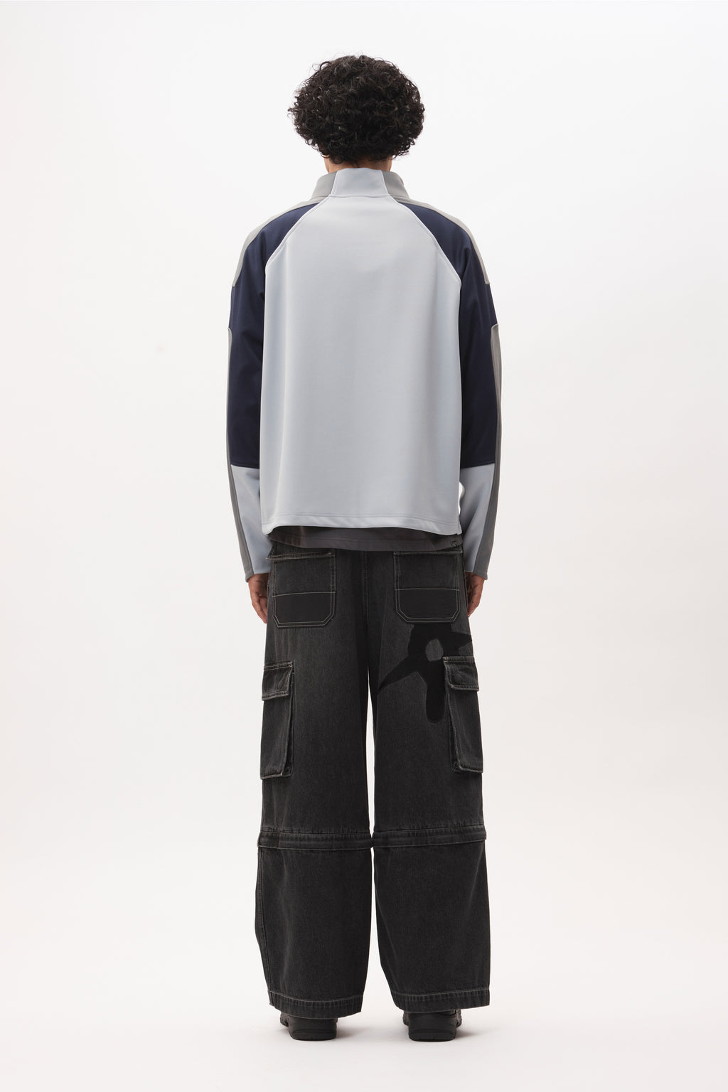 PAM Ratchet Wide Leg Jeans [Black Wash]