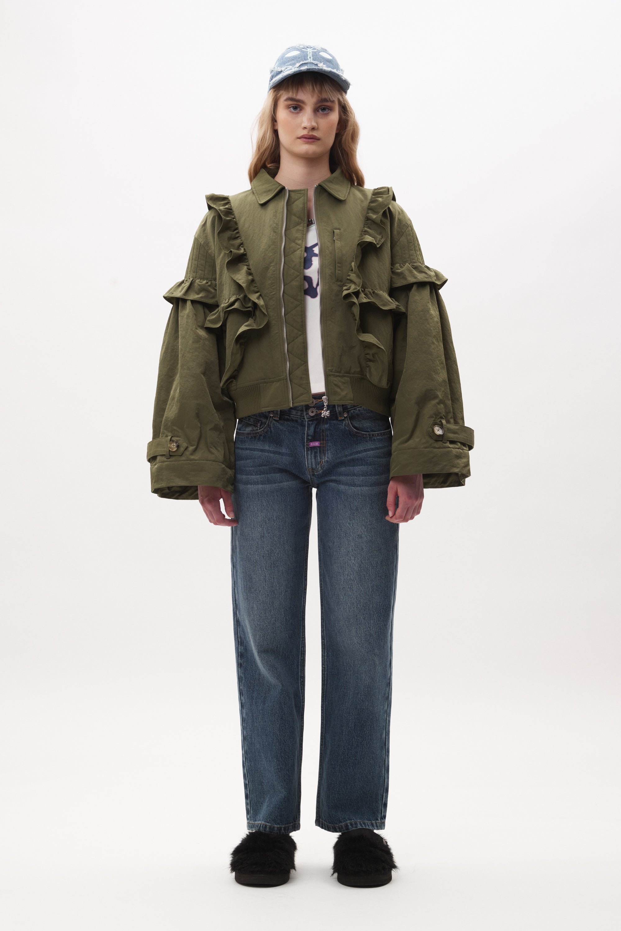 PAM Thistle Frill Bomber
