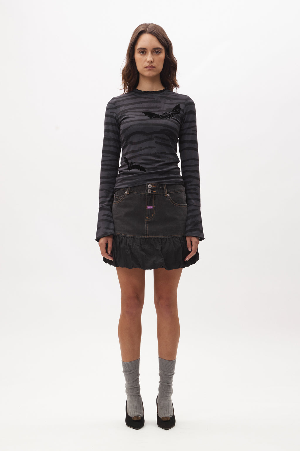PAM Ursula K Denim Bubble Skirt
