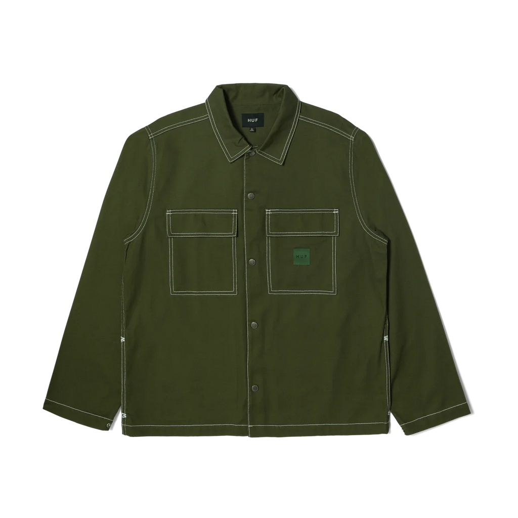 HUF Mason Shacket | Hunter Green