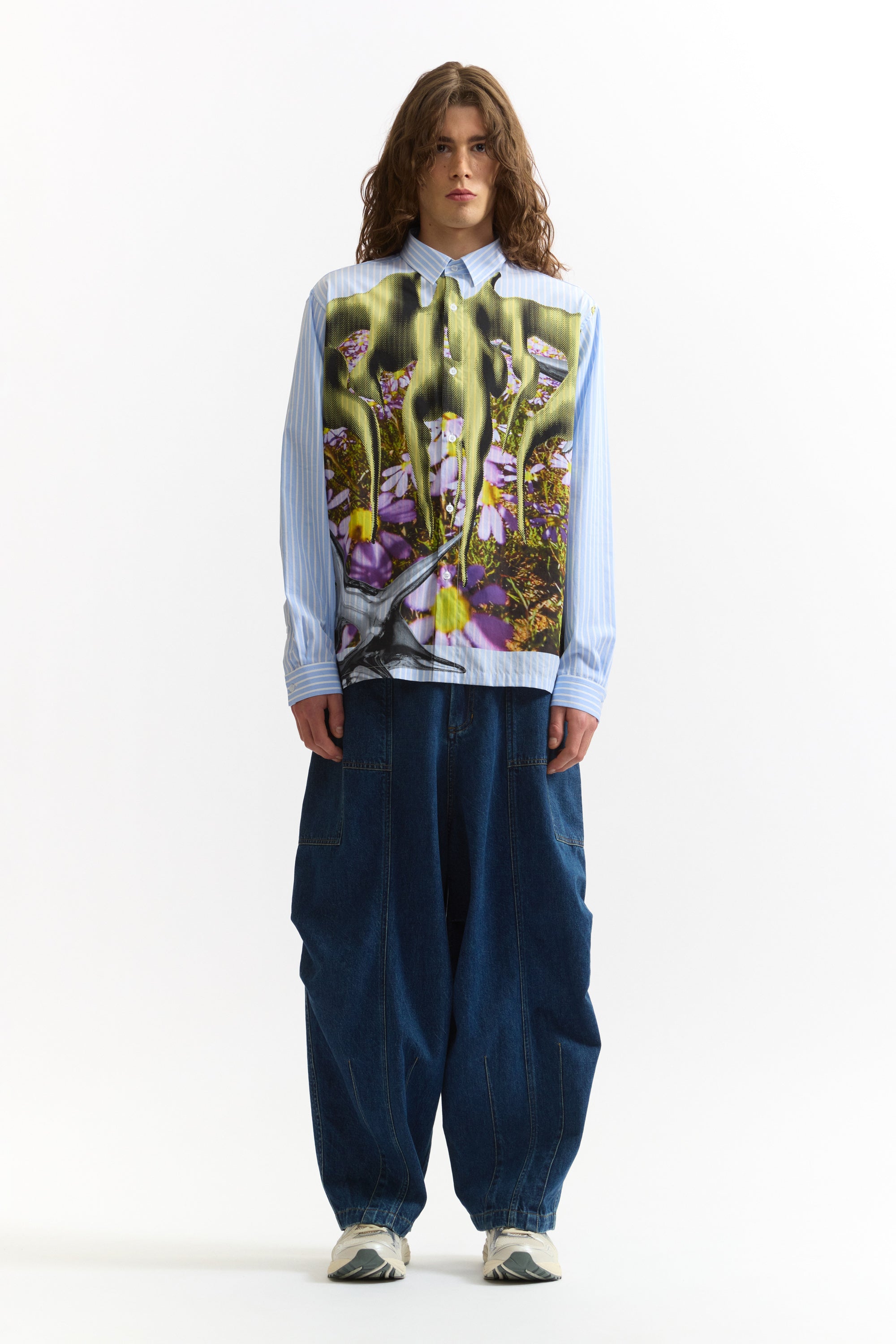 PAM SS26 MIND GARDEN STRIPE SHIRT
