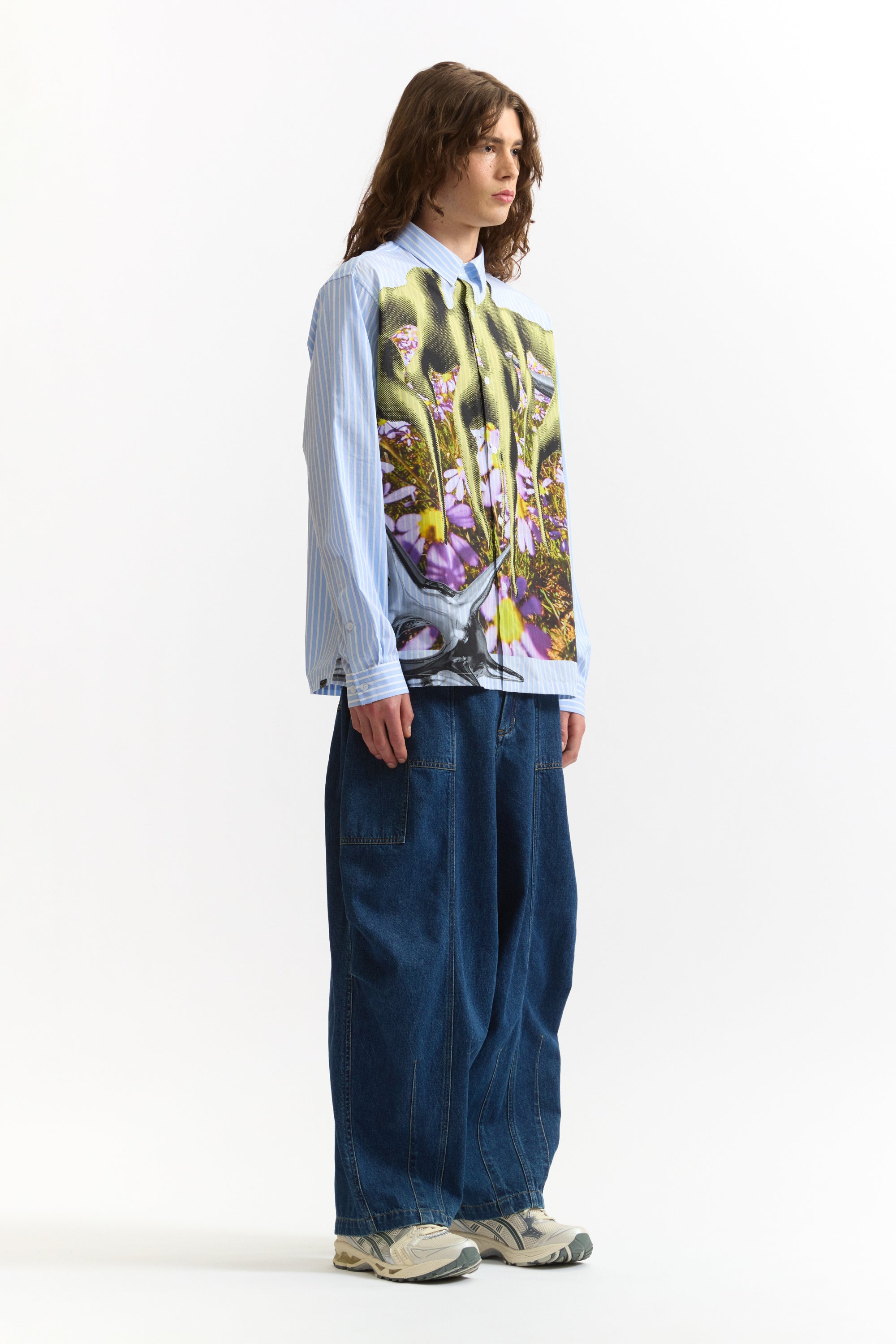 PAM SS26 MIND GARDEN STRIPE SHIRT