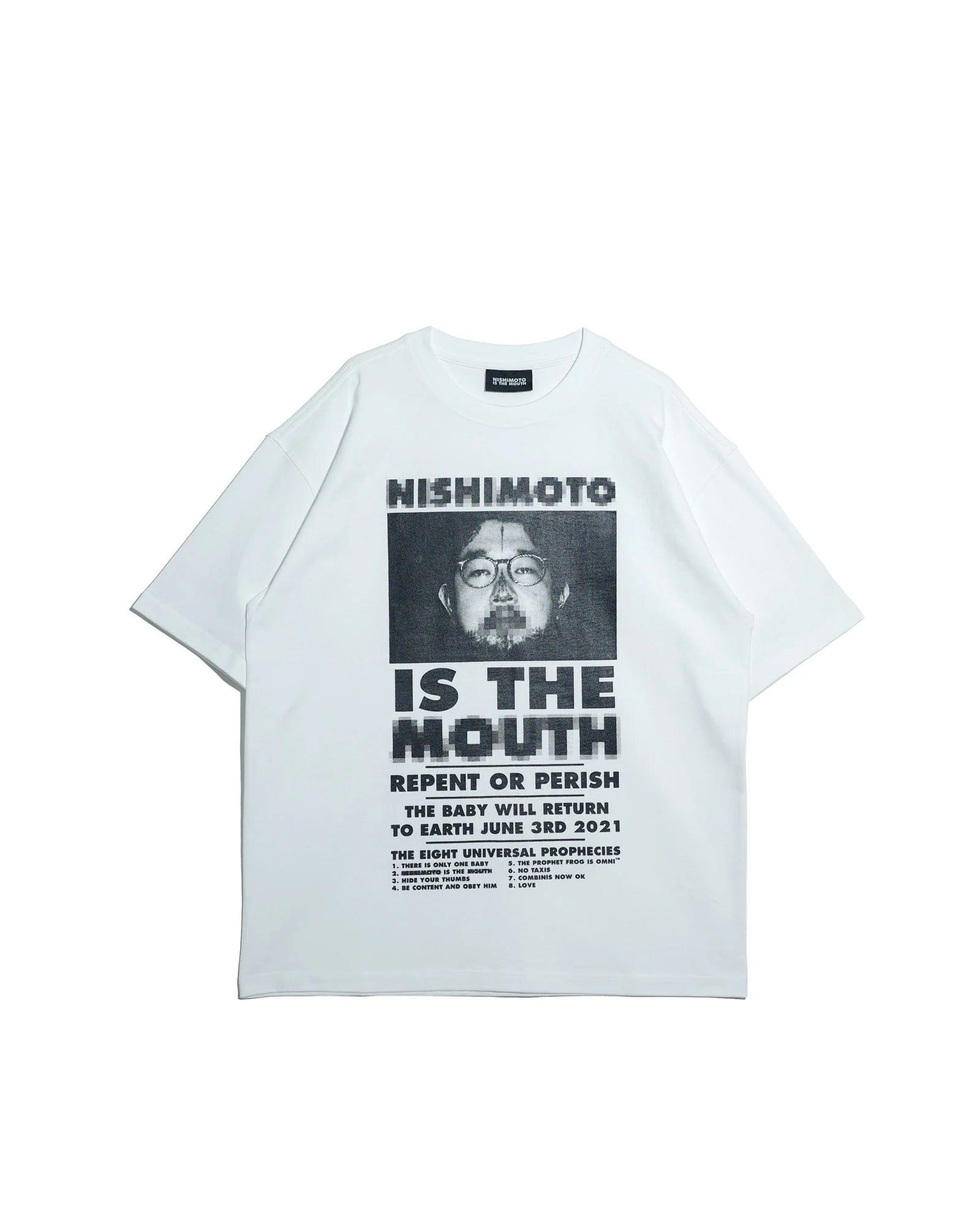 NISHIMOTO IS THE MOUTH S/S TEE NIM-L11CMZ WHITE