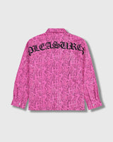 PLEASURES Anaconda Overshirt [Fuchsia]