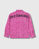 PLEASURES Anaconda Overshirt [Fuchsia]