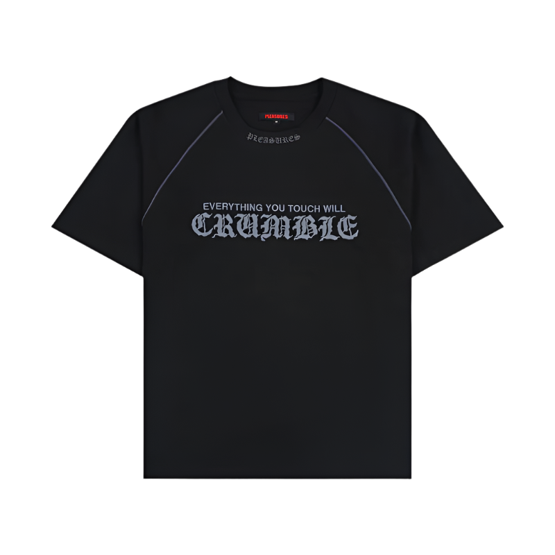 PLEASURES Crumble Heavyweight Raglan Tee