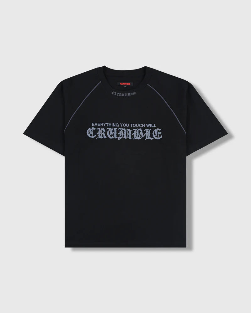 PLEASURES Crumble Heavyweight Raglan Tee
