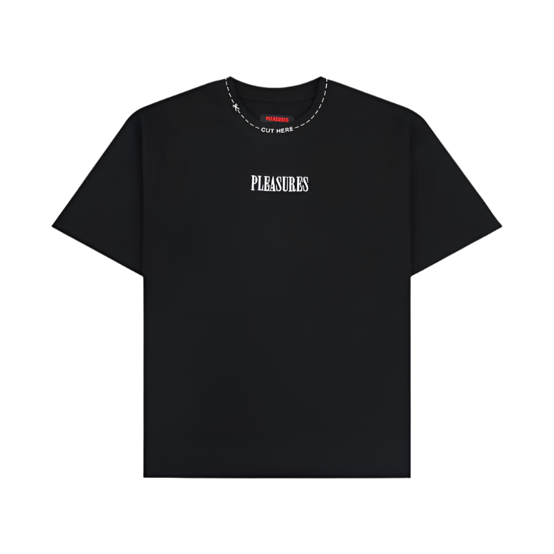 PLEASURES Cut Here Heavyweight Shirt [Black]