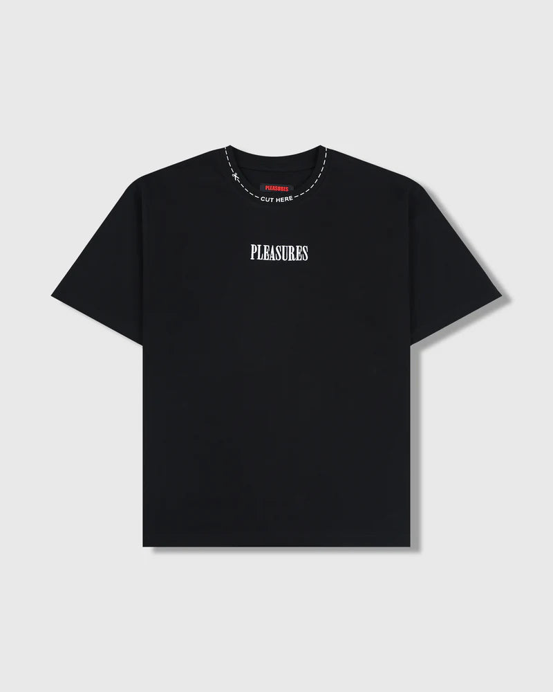 PLEASURES Cut Here Heavyweight Shirt [Black]