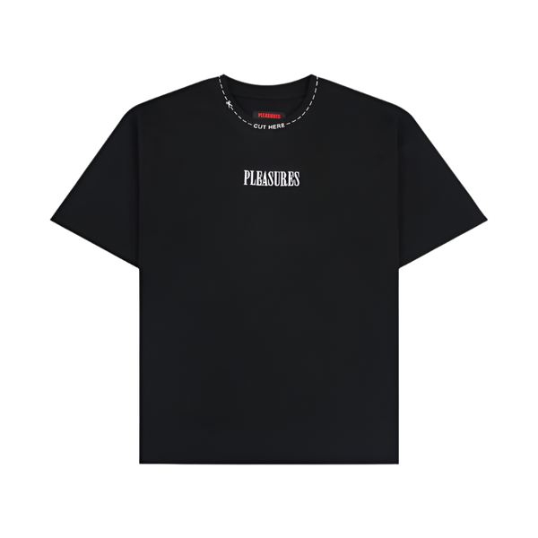 PLEASURES Cut Here Heavyweight Shirt [Black]