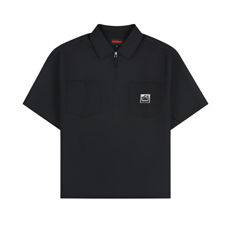 PLEASURES Electron Zip Polo