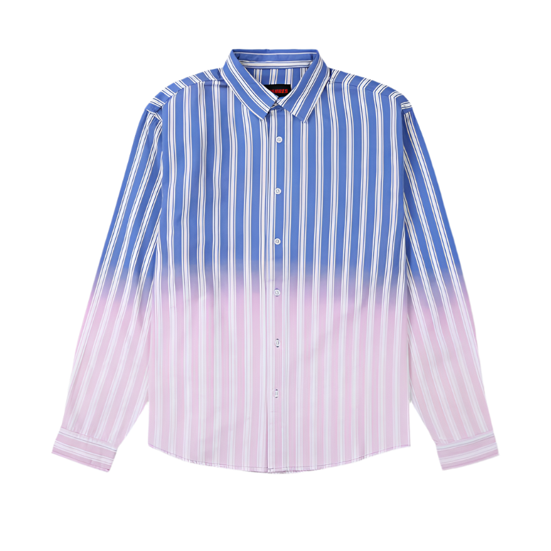 PLEASURES Fade Button Down [Blue]