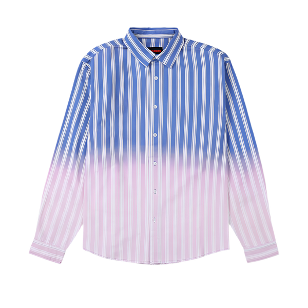 PLEASURES Fade Button Down [Blue]
