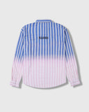 PLEASURES Fade Button Down [Blue]