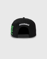 PLEASURES Fat Beats Snapback [Black]