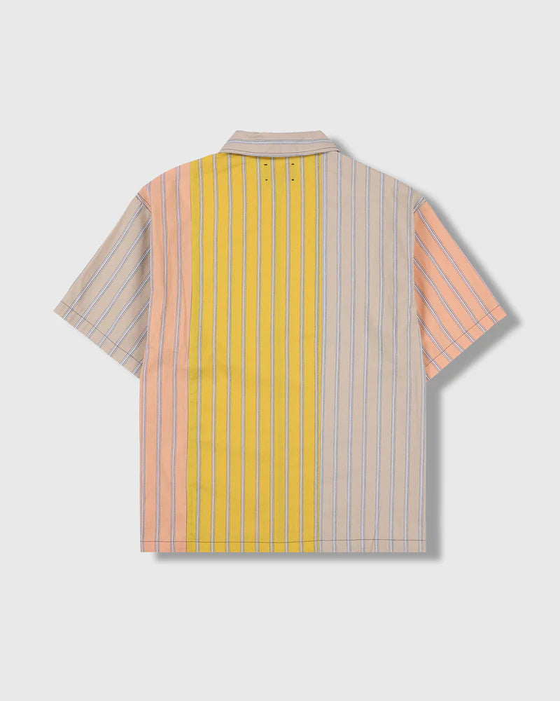 PLEASURES Garner Zip Shirt [Peach]