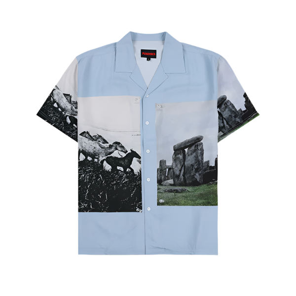 PLEASURES Stone Horse Button Down [Powder Blue]
