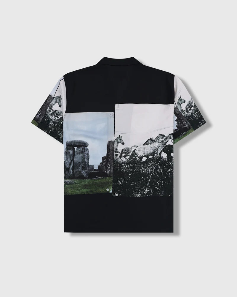 PLEASURES Stone Horse Button Down [Black]