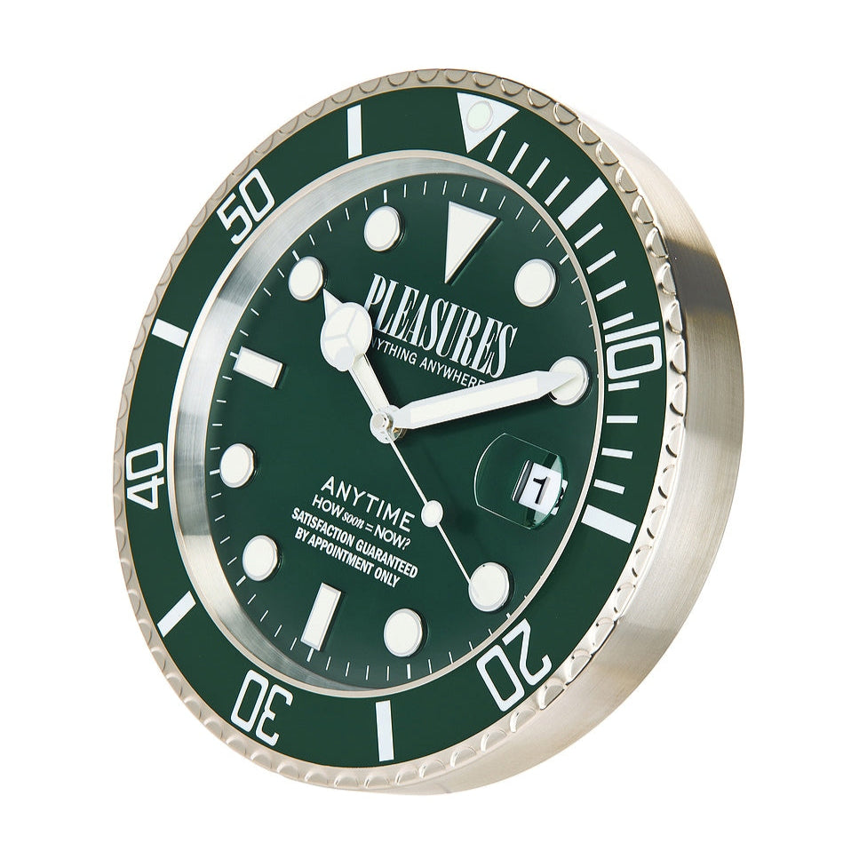 PLEASURES Anytime Clock [Green]
