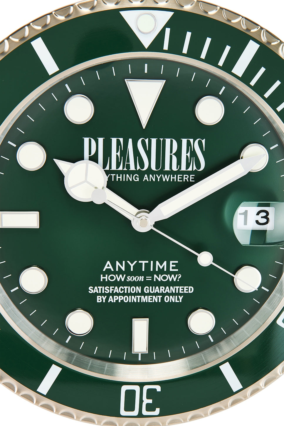 PLEASURES Anytime Clock [Green]