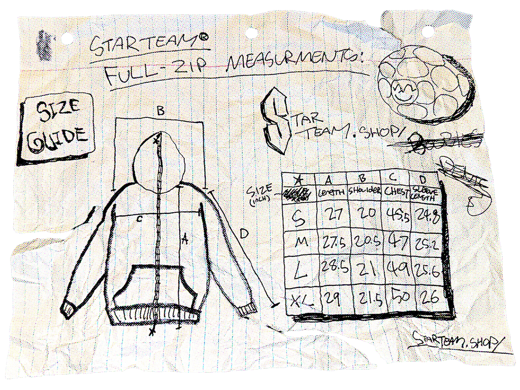STAR TEAM New York Full Zip Hoodie [Black]