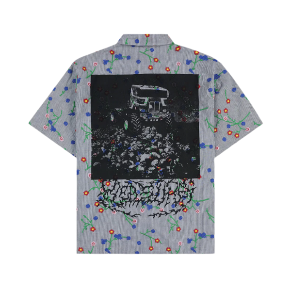 PLEASURES Pile Stripe Button Up
