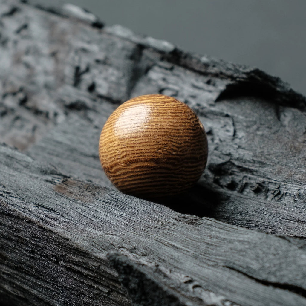 Tachibana.co Deluxe Silver Prayer Wood Bracelet